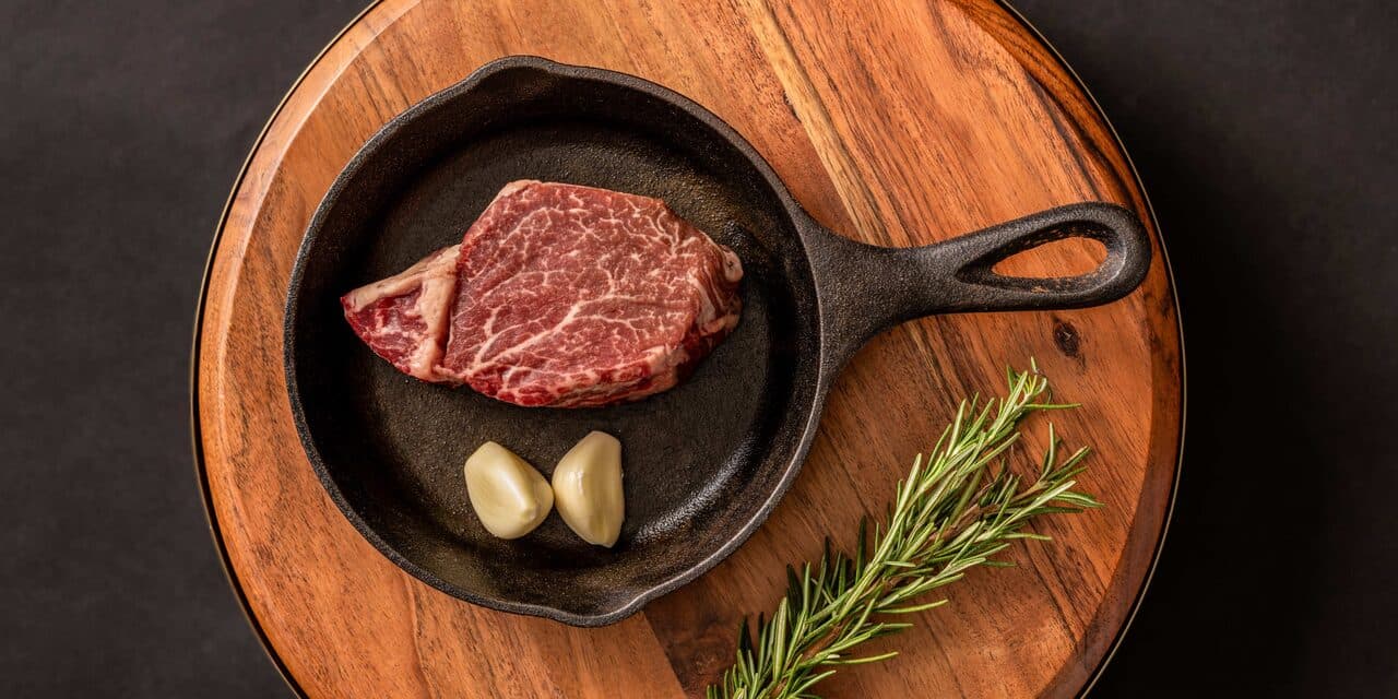 Wagyu steak from the farm