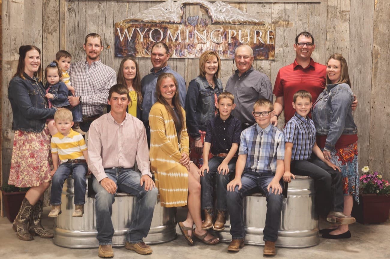 The Goertz family, four generations on the same ground
