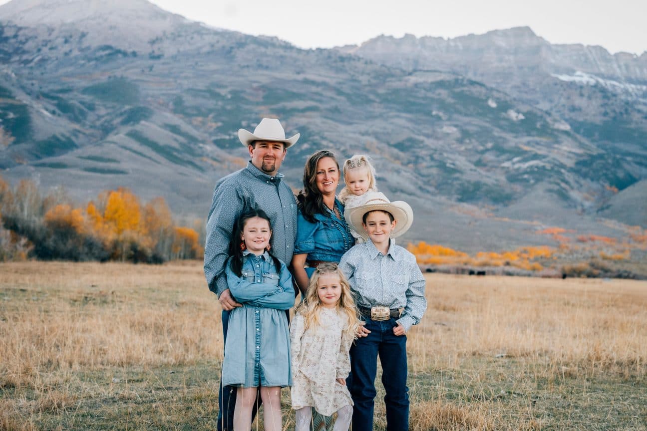 The Brough family in Clover Valley