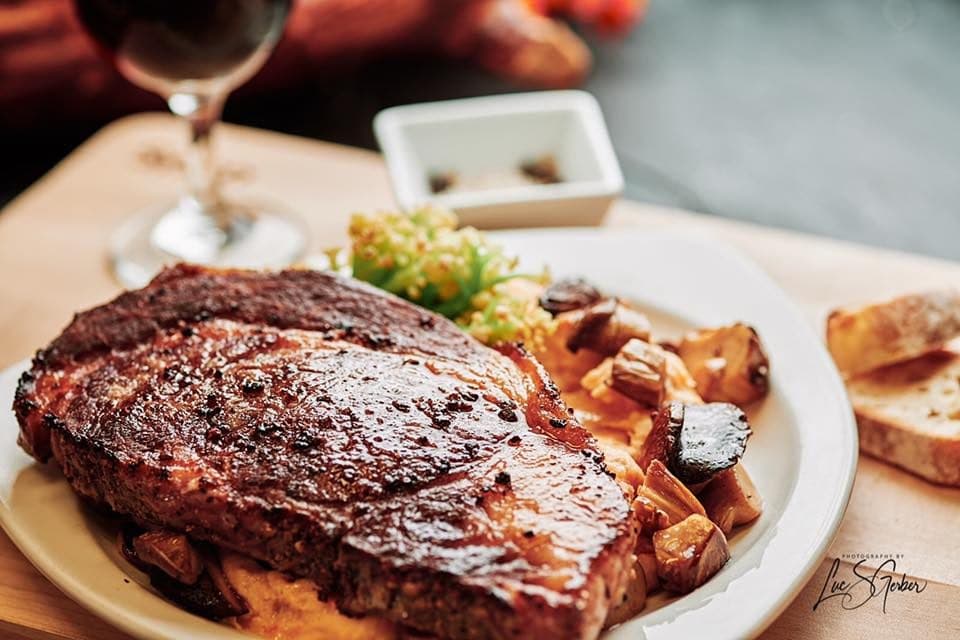 A Brough Ranch Wagyu ribeye